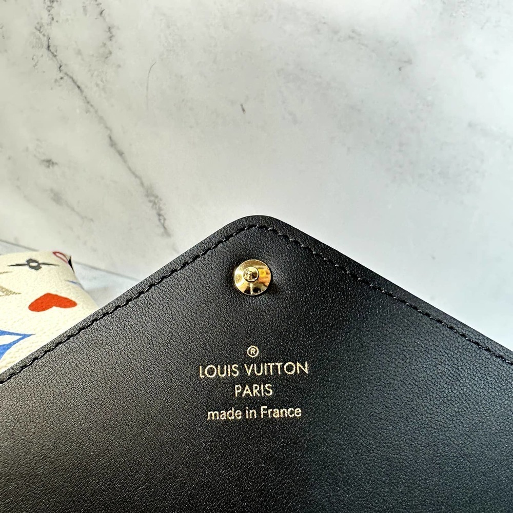 Louis Vuitton Game On Kirigami 3-Pochettes b&w hearts LV wallet/bags Rare Auth - Picture 7 of 12